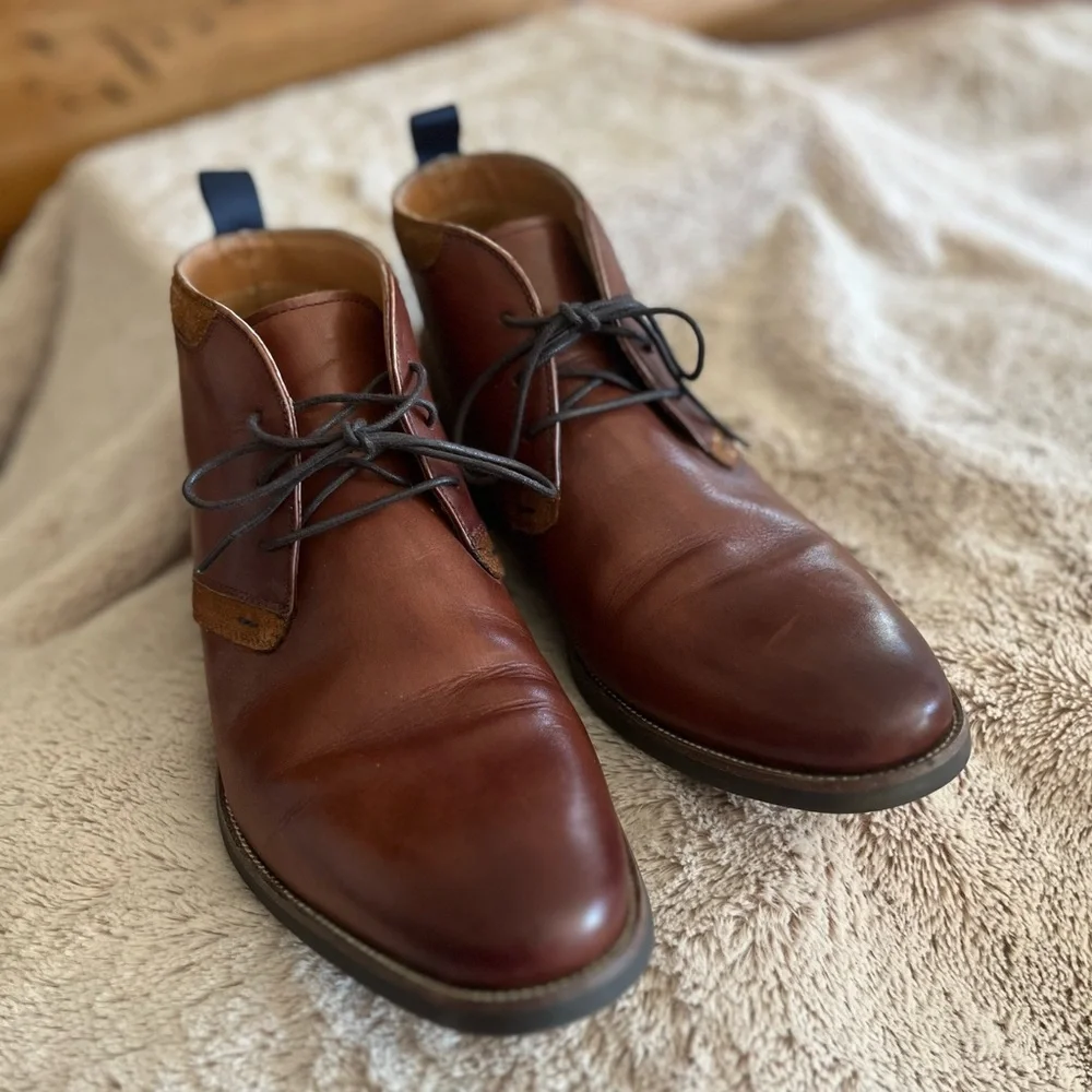 Florsheim Men's Brown Leather Lace-Up Shoes - Picture 2 of 14
